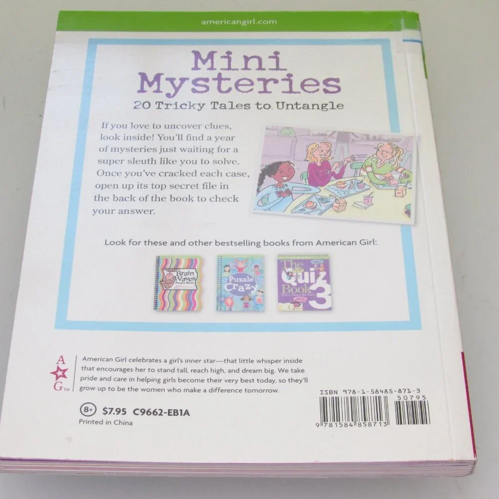 American Girl – Mini Mysteries: 20 Tricky Tales to Untangle – Paperback Book